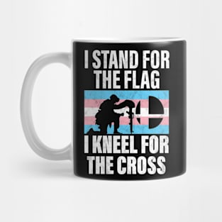 I Stand For The Flag And Kneel For The Cross Trans Rights Mug